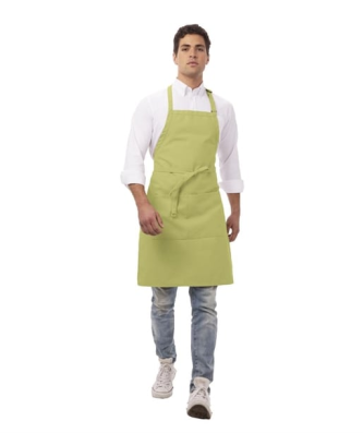Tablier bavette Chef Works vert anis