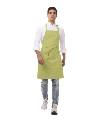 Tablier bavette Chef Works vert anis