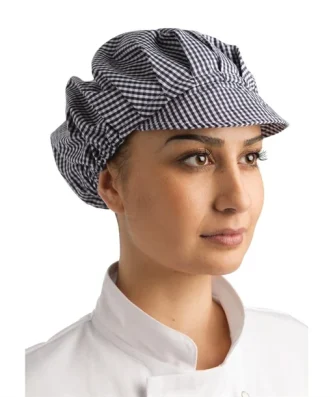 Charlotte à visière Whites carreaux bleus et blancs