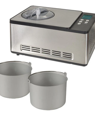 Turbine à glace PRO 2 cuves x 1,65 L ICE-1530 PRO Kitchen Chef Professional