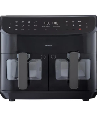 Friteuse A Air Chaud - Medion - P20 Xxl Twin - 2600 W - 2 Paniers - 9 Programmes - Noir Medion