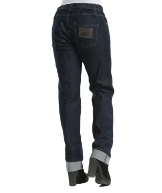 Pantalon de cuisine femme denim stretch Chaud Devant Skinny bleu L