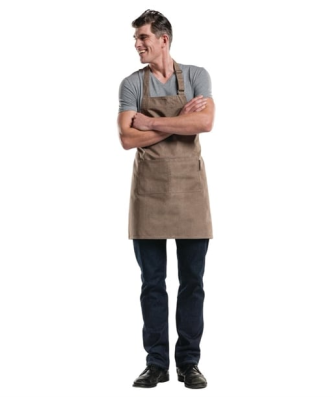 Tablier bavette Chaud Devant Mud Denim marron