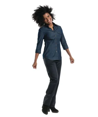Chemisier femme denim stretch Chaud Devant bleu