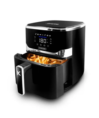 Friteuse à air noire 5,5L avec 1 bac et 7 programmes AIRMED55 Kitchencook