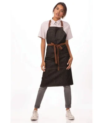 Tablier bavette Memphis Chef Works noir