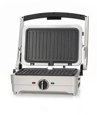 Gril multifonctions électrique 3 en 1 Gril Gaufre et Omelette 1000 W gris perle Cuisinart