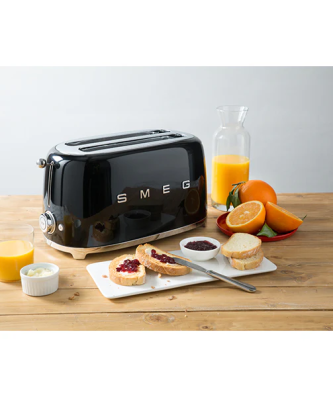 Grille-pain 4 tranches noir 1500 W TSF02BLEU Smeg