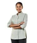 Veste de cuisine femme verte Chaud Devant Nordic