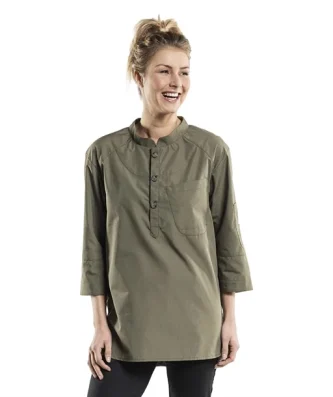 Veste de cuisine mixte Chaud Devant Bujutsu verte