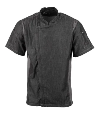 Veste de cuisine mixte denim à manches courtes Chef Works Urban Delancey S