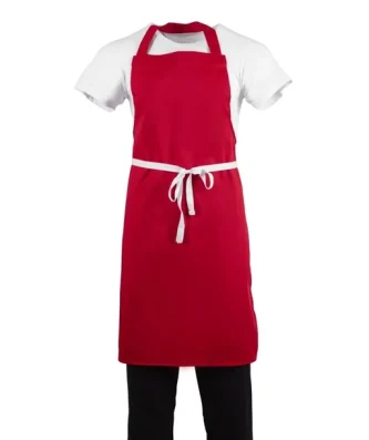 Tablier bavette Whites rouge