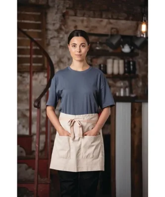 Tablier en toile de coton Southside beige