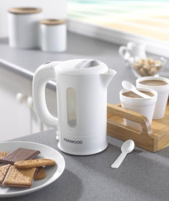 bouilloire électrique de 0,5L sans fil de voyage 650W blanc Kenwood