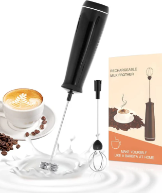 Mousseur à Lait Électrique Rechargeable USB C noir Vendos85