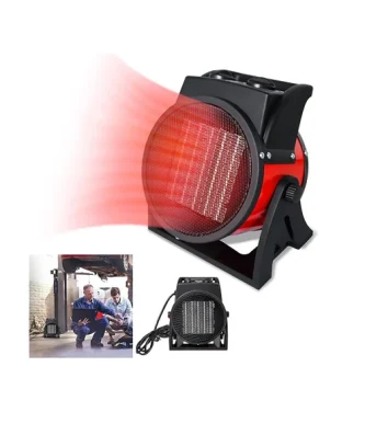 Chauffage soufflant céramique PTC 2000W noir rouge Vendos85