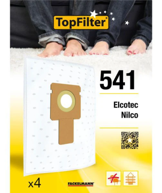 Lot de 4 sacs aspirateur pour Hoover et Elcotec Premium TopFilter