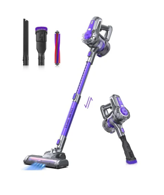 Aspirateur Balai sans Fil 4 en 1 160W violet gris Vendos85