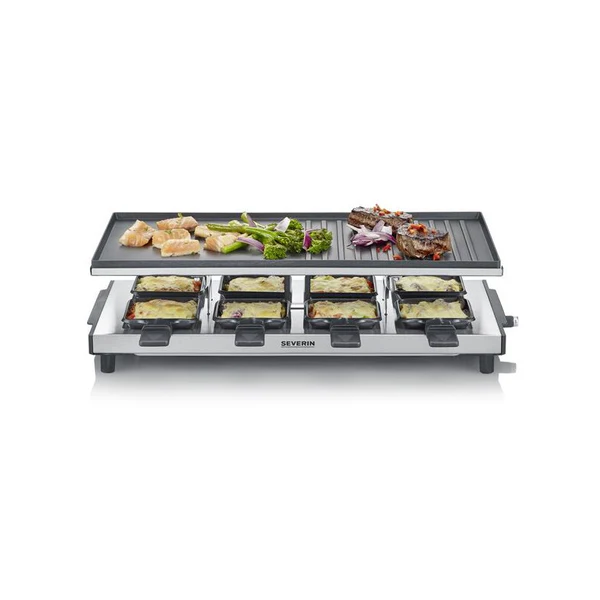 Raclette Gril 1700w 8p Plaque Reversible 48x24cm Th° - 2375 Severin