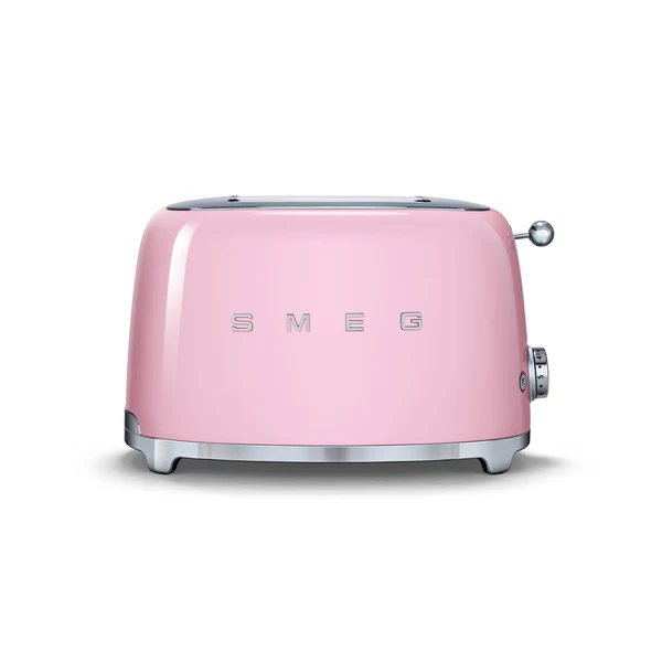 Toaster 2 tranches années 50 rose Smeg