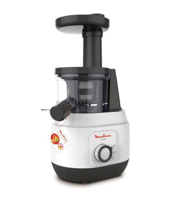 Extracteur De Jus, Pressage A Froid, Extraction Optimale, 1 Vitesse, Pulpe Contrôlée, Silencieux, Juiceo Zu150110 Moulinex