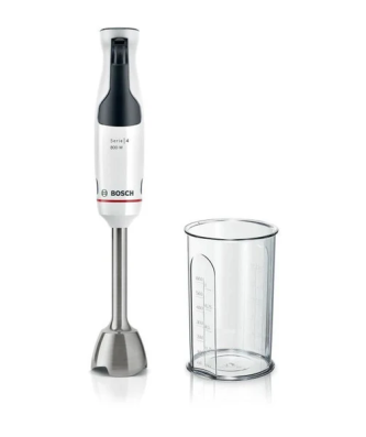 Mixeur Plongeant - - Msm4w410 Ergomaster - Moteur 800w - 4 Lames Quattroblade - Levier Vitesses A Gachette + Turbo Bosch