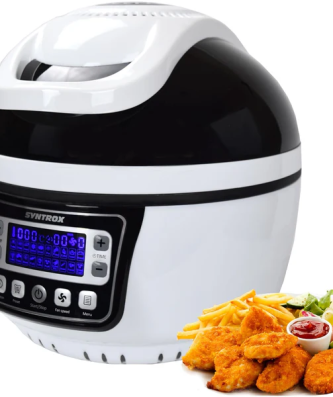 Friteuse à air chaud turbo avec écran LED 10L max. 250 ° noir Syntrox