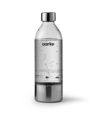 Bouteille d'eau en PET 1 l argent pour Carbonator 3 Aarke