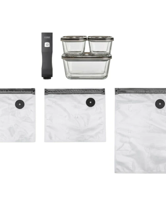 Pompe de mise sous vide électrique Vacu One Touch Eco-Set avec accessoires Caso