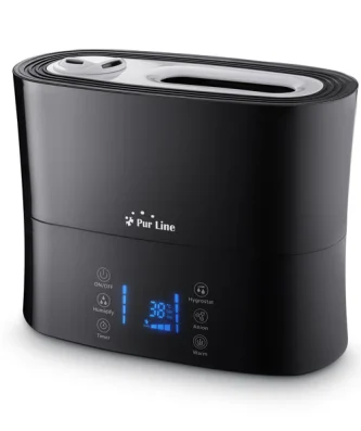 Humidificateur à ultrasons à vapeur chaude ou tiède pour 35 m² Purline