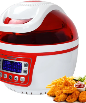 Friteuse à air chaud turbo avec écran LED 10L max. 250 ° rouge Syntrox