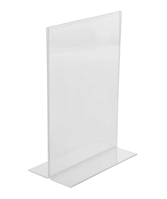 Protège-menus vertical en acrylique Olympia