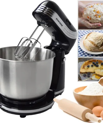 malaxeur de robot culinaire Noir de KM-250W Syntrox