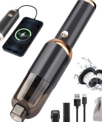 Aspirateur de table sans fil rechargeable 9500PA noir Vendos85