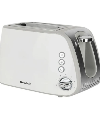 Grille-pain - - T02t1050w - 2 Fentes - 7 Niveaux De Puissance - Tiroir Ramasse-miettes - Blanc Brandt
