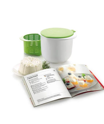 Kit fromage frais maison avec livre de recettes Cheese Maker Lékué