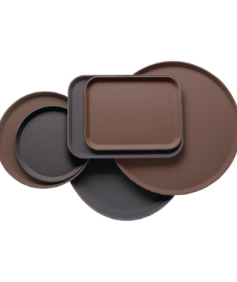 Plateau rectangulaire fibre de verre antidérapant Camtread Cambro noir 325 x 530mm