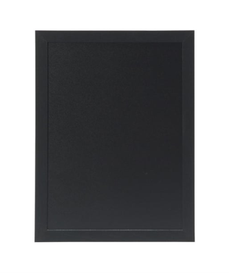 Ardoise murale cadre en bois noir avec feutre craie et fixations Securit 30x40cm