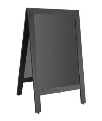 Panneau de trottoir avec cadre en bois noir Olympia 500x850mm