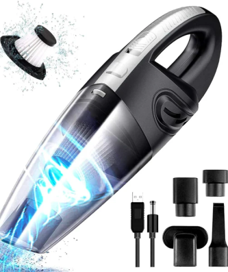 Aspirateur de table sans fil rechargeable 2200PA gris noir Vendos85