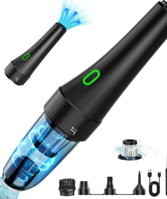 Aspirateur de table sans fil rechargeable 8500PA vert noir Vendos85