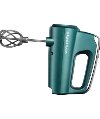 25891-56 Batteur Mixeur Swirl, 5 Vitesses, Fonction Turbo, 1 Paire De Batteurs Hélice, Pétrin, Fouets - Turquois Russell Hobbs