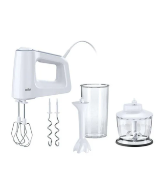 Batteur Fouet Inox Petrin Pied Plastique 500w 5vit - Hm3135wh Braun