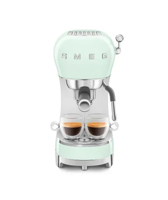 Machine à café expresso 1 L 1350 W ECF02PGEU vert d'eau Smeg