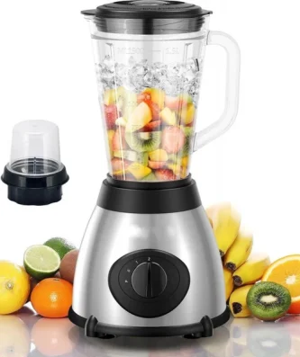 Blender avec moulin à café & épices 800W 1,5 litre 3 vitesses Acier inoxydable Royalty Line