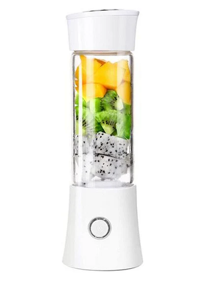 Blender électrique Smoothie 0,48L 100W avec mini USB rechargeable blanc Vendos85
