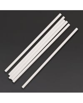 Pailles en papier compostables Fiesta Compostable blanches