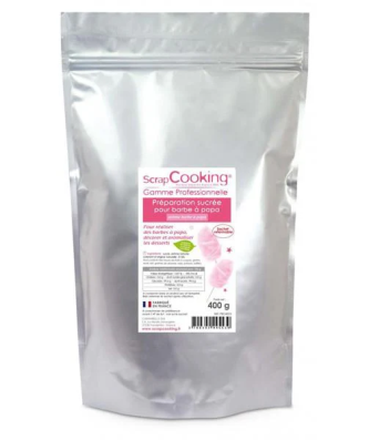 Préparation pour barbe à papa rose 400 g Scrapcooking