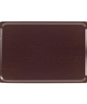 Plateau stratifié rectangulaire avec poignées Capri Cambro wengé 640mm