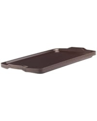 Plateau stratifié rectangulaire avec poignées Capri Cambro wengé 640mm